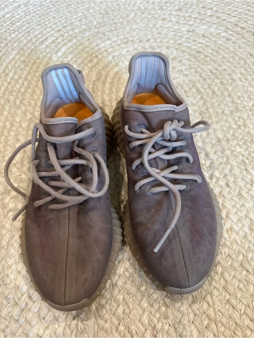 adidas Yeezy-style Men or women’s Sneakers in Light Gray Purple Taupe